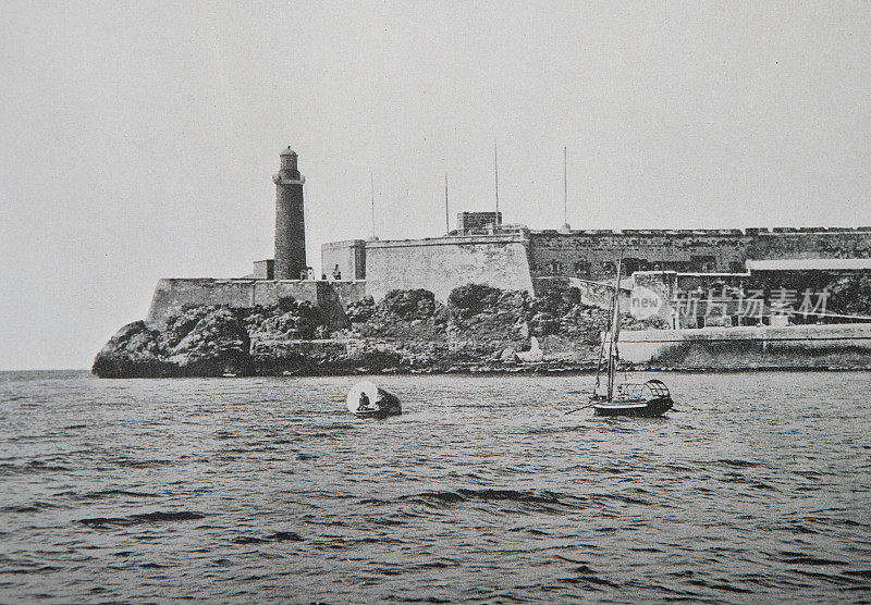 古巴圣佩德罗-德拉罗卡圣地亚哥- 1898年的莫罗城堡